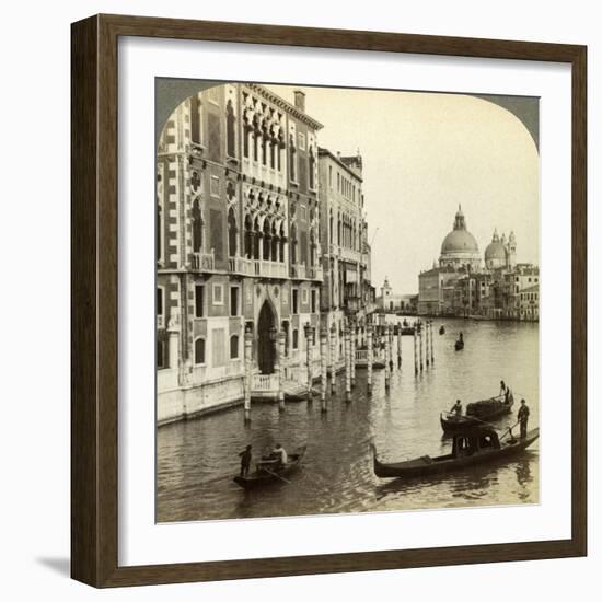 The Grand Canal, Venice, Italy-Underwood & Underwood-Framed Photographic Print