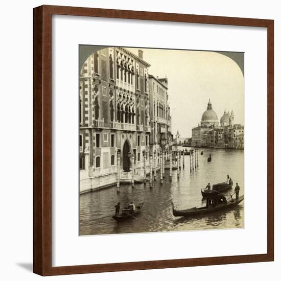 The Grand Canal, Venice, Italy-Underwood & Underwood-Framed Photographic Print