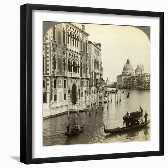 The Grand Canal, Venice, Italy-Underwood & Underwood-Framed Photographic Print