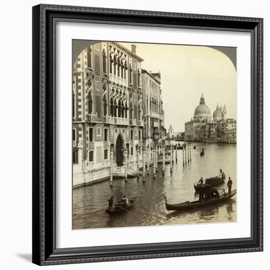 The Grand Canal, Venice, Italy-Underwood & Underwood-Framed Photographic Print