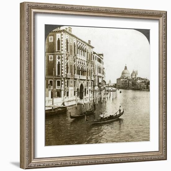 The Grand Canal, Venice, Italy-Underwood & Underwood-Framed Photographic Print