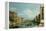 The Grand Canal Venice Looking East from the Campo Di San Vio-Canaletto-Framed Premier Image Canvas