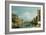 The Grand Canal Venice Looking East from the Campo Di San Vio-Canaletto-Framed Giclee Print