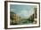 The Grand Canal Venice Looking East from the Campo Di San Vio-Canaletto-Framed Giclee Print