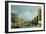 The Grand Canal Venice Looking East from the Campo Di San Vio-Canaletto-Framed Giclee Print