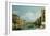 The Grand Canal Venice Looking East from the Campo Di San Vio-Canaletto-Framed Giclee Print