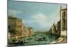 The Grand Canal Venice Looking East from the Campo Di San Vio-Canaletto-Mounted Giclee Print