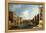 The Grand Canal, Venice, Looking East from the Campo Di San Vio-Canaletto-Framed Premier Image Canvas