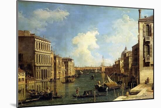 The Grand Canal, Venice, Looking East from the Campo Di San Vio-Canaletto-Mounted Giclee Print