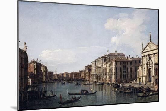 The Grand Canal, Venice, Looking South-East from San Stae to the Fabbriche Nuove Di Rialto-Canaletto-Mounted Giclee Print