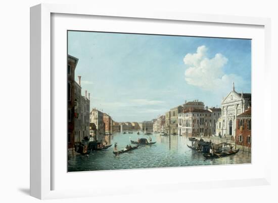 The Grand Canal, Venice, looking South East to the Fabriche Nuovo di Rialto-William James-Framed Giclee Print
