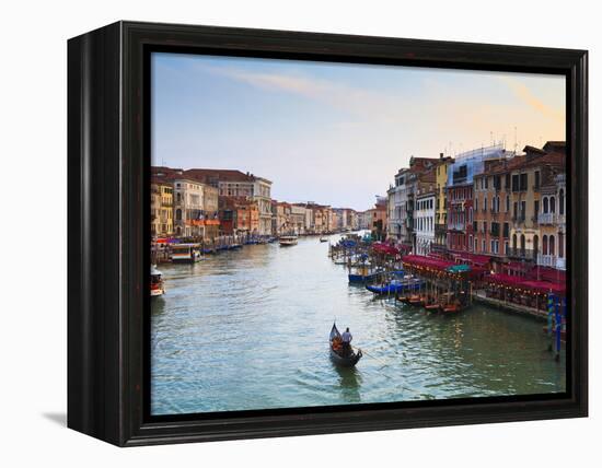 The Grand Canal, Venice, UNESCO World Heritage Site, Veneto, Italy, Europe-Amanda Hall-Framed Premier Image Canvas