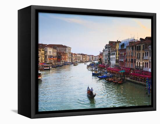 The Grand Canal, Venice, UNESCO World Heritage Site, Veneto, Italy, Europe-Amanda Hall-Framed Premier Image Canvas