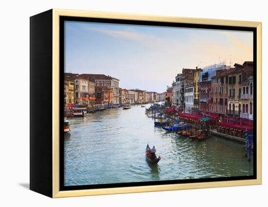 The Grand Canal, Venice, UNESCO World Heritage Site, Veneto, Italy, Europe-Amanda Hall-Framed Premier Image Canvas