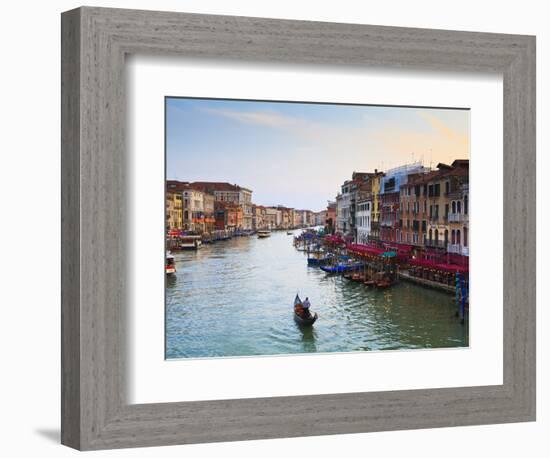 The Grand Canal, Venice, UNESCO World Heritage Site, Veneto, Italy, Europe-Amanda Hall-Framed Photographic Print