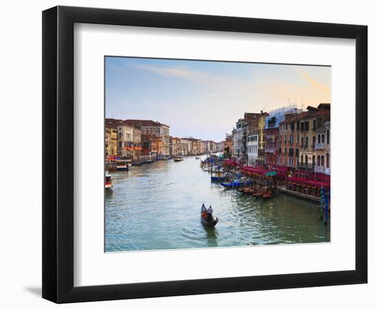 The Grand Canal, Venice, UNESCO World Heritage Site, Veneto, Italy, Europe-Amanda Hall-Framed Photographic Print