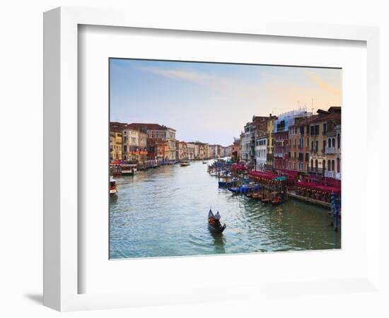 The Grand Canal, Venice, UNESCO World Heritage Site, Veneto, Italy, Europe-Amanda Hall-Framed Photographic Print