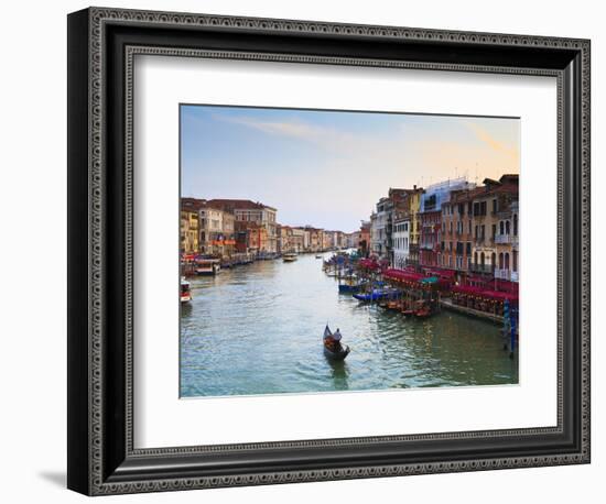 The Grand Canal, Venice, UNESCO World Heritage Site, Veneto, Italy, Europe-Amanda Hall-Framed Photographic Print