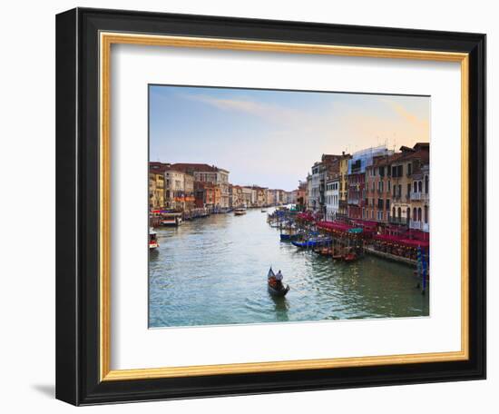 The Grand Canal, Venice, UNESCO World Heritage Site, Veneto, Italy, Europe-Amanda Hall-Framed Photographic Print