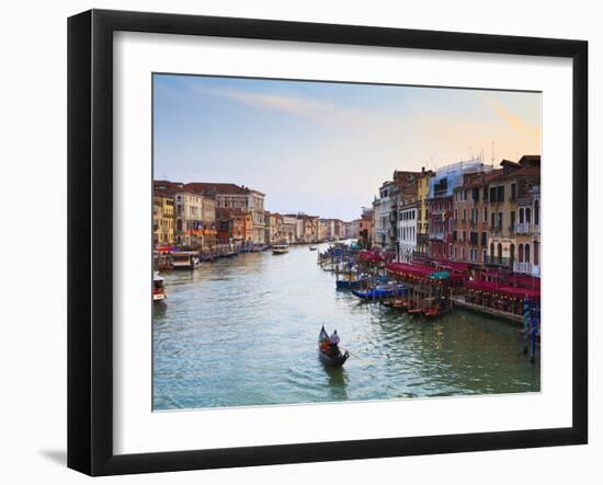 The Grand Canal, Venice, UNESCO World Heritage Site, Veneto, Italy, Europe-Amanda Hall-Framed Photographic Print