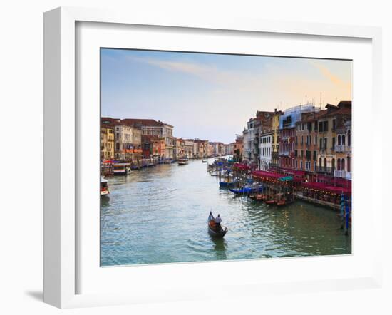 The Grand Canal, Venice, UNESCO World Heritage Site, Veneto, Italy, Europe-Amanda Hall-Framed Photographic Print