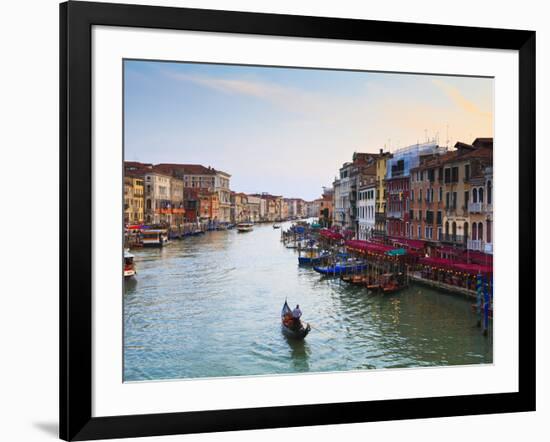 The Grand Canal, Venice, UNESCO World Heritage Site, Veneto, Italy, Europe-Amanda Hall-Framed Photographic Print