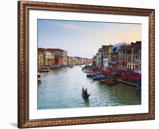 The Grand Canal, Venice, UNESCO World Heritage Site, Veneto, Italy, Europe-Amanda Hall-Framed Photographic Print