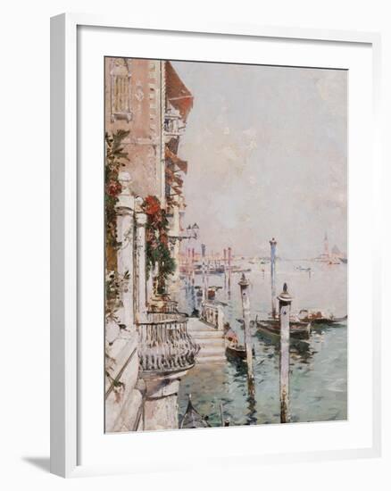 The Grand Canal, Venice-Franz Richard Unterberger-Framed Premium Giclee Print