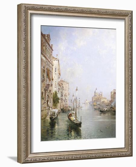 The Grand Canal, Venice-Franz Richard Unterberger-Framed Giclee Print