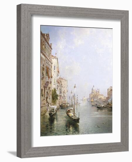 The Grand Canal, Venice-Franz Richard Unterberger-Framed Giclee Print