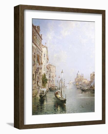 The Grand Canal, Venice-Franz Richard Unterberger-Framed Giclee Print