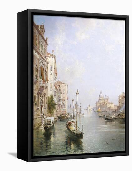 The Grand Canal, Venice-Franz Richard Unterberger-Framed Premier Image Canvas