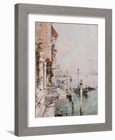 The Grand Canal, Venice-Franz Richard Unterberger-Framed Giclee Print