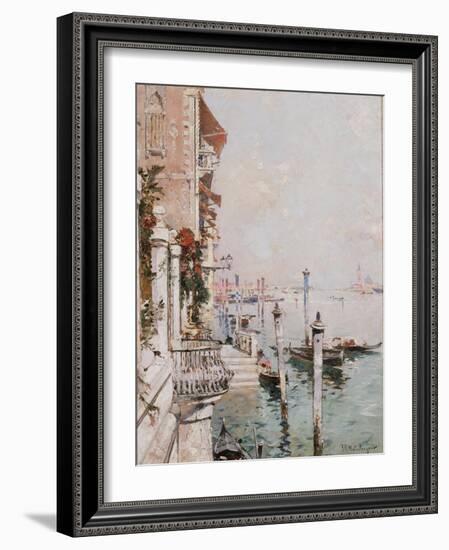 The Grand Canal, Venice-Franz Richard Unterberger-Framed Giclee Print