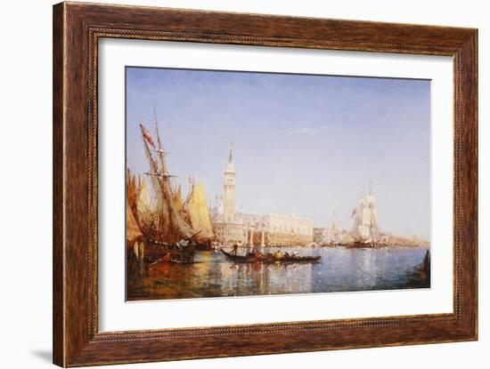 The Grand Canal, Venice-Felix Ziem-Framed Giclee Print