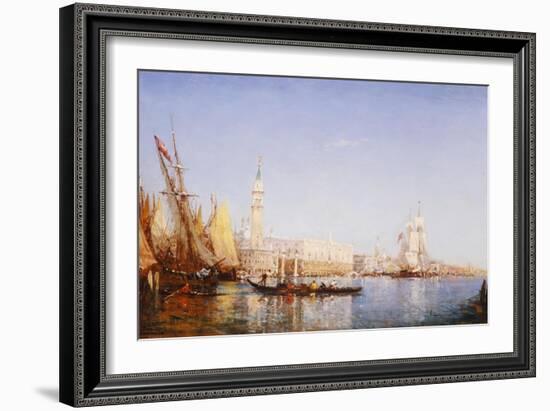 The Grand Canal, Venice-Felix Ziem-Framed Giclee Print