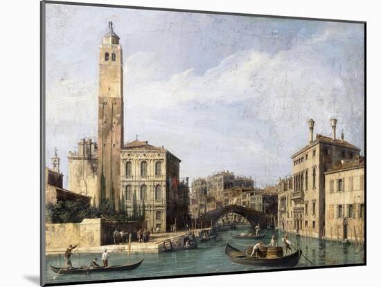 The Grand Canal with San Geremia, Palazzo Labia and the Entrance to the Cannaregio. Ca. 1726-30-Canaletto Giovanni Antonio Canal-Mounted Giclee Print
