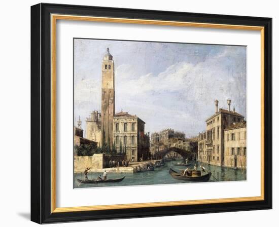 The Grand Canal with San Geremia, Palazzo Labia and the Entrance to the Cannaregio. Ca. 1726-30-Canaletto Giovanni Antonio Canal-Framed Giclee Print