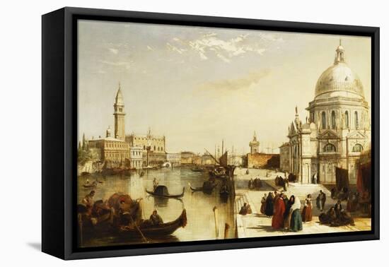 The Grand Canal with Santa Maria Della Salute, Venice-Edward Pritchett-Framed Premier Image Canvas