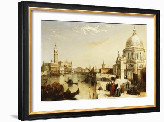 The Grand Canal with Santa Maria Della Salute, Venice-Edward Pritchett-Framed Giclee Print