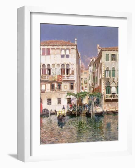 The Grand Canal with the Campanile of St Maria Gloriosa dei Frari, Venice-Rubens Santoro-Framed Giclee Print