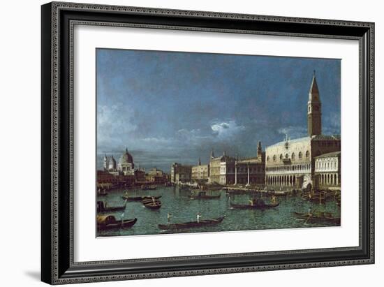The Grand Canal with the Church of Santa Maria della Salute-Bernardo Bellotto-Framed Giclee Print