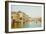 The Grand Canal with the Rialto Bridge, Venice-Rafael Senet-Framed Giclee Print