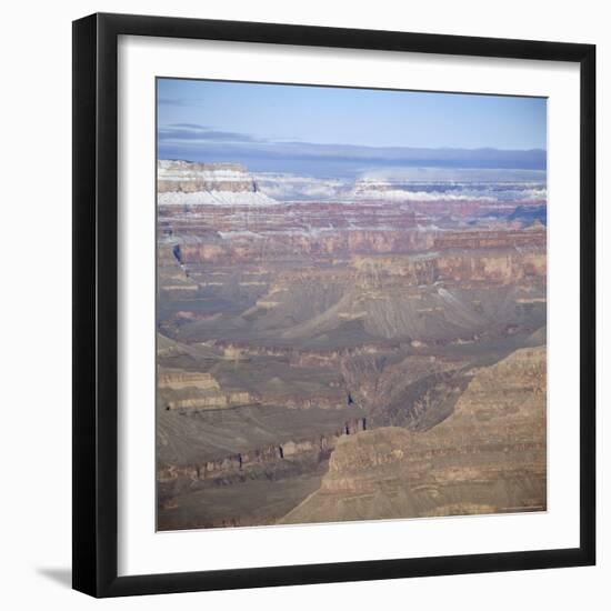 The Grand Canyon in Winter, Unesco World Heritage Site, Arizona, USA-Tony Gervis-Framed Photographic Print