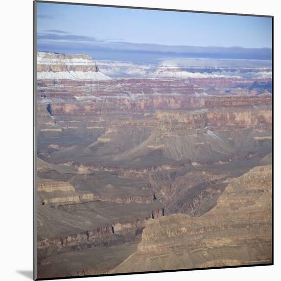 The Grand Canyon in Winter, Unesco World Heritage Site, Arizona, USA-Tony Gervis-Mounted Photographic Print