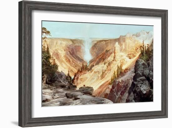 The Grand Canyon of the Yellowstone, 1872-Thomas Moran-Framed Giclee Print