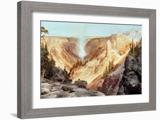 The Grand Canyon of the Yellowstone, 1872-Thomas Moran-Framed Giclee Print