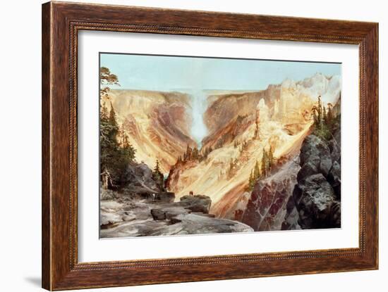 The Grand Canyon of the Yellowstone, 1872-Thomas Moran-Framed Giclee Print