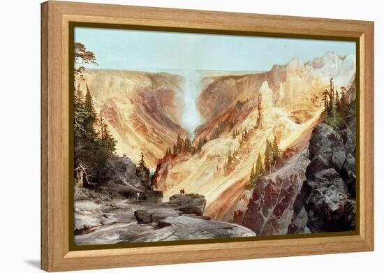 The Grand Canyon of the Yellowstone, 1872-Thomas Moran-Framed Premier Image Canvas