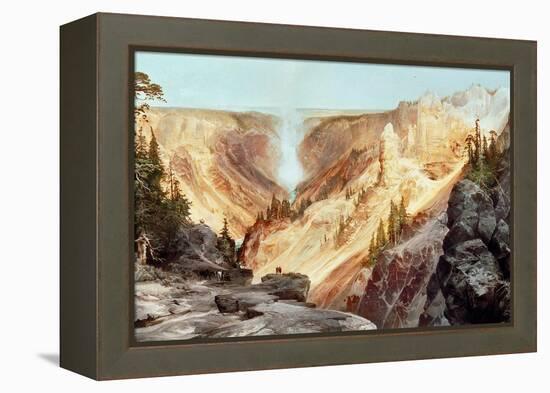 The Grand Canyon of the Yellowstone, 1872-Thomas Moran-Framed Premier Image Canvas